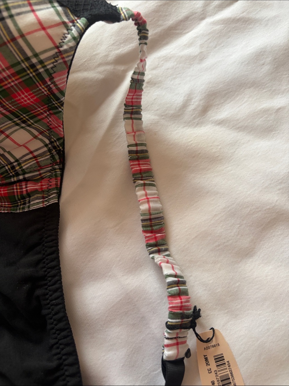 Victoria's Secret Plaid Underwire Bra in Red and Black - Picture 7 of 7